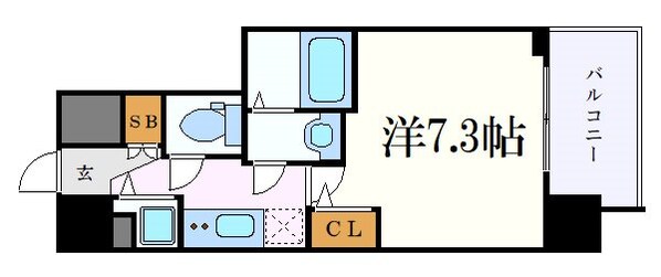 エスリード千種パークフロントの物件間取画像